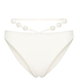 Slip bikini con perle in bianco Magda butrym - donna 