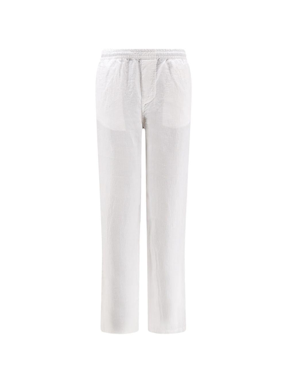 Pantaloni in lino ventura in bianco Aspesi - uomo 