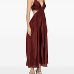 Abito con dettagli cut-out  in bordeaux Zimmermann - donna 