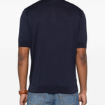 Polo con bottoni in blu Lardini - uomo 