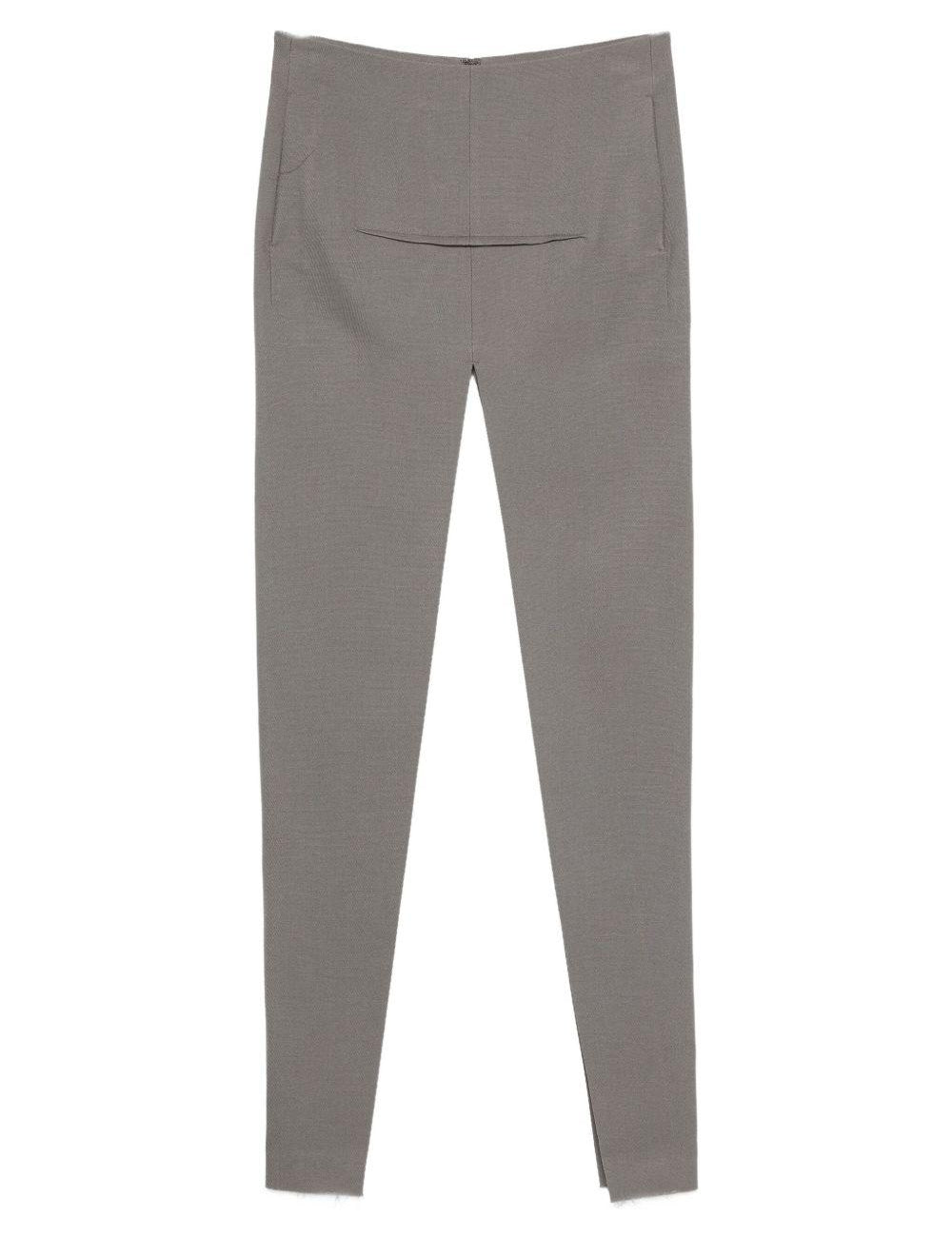 Gonna lunga con spacco in grigio Rick owens - donna 