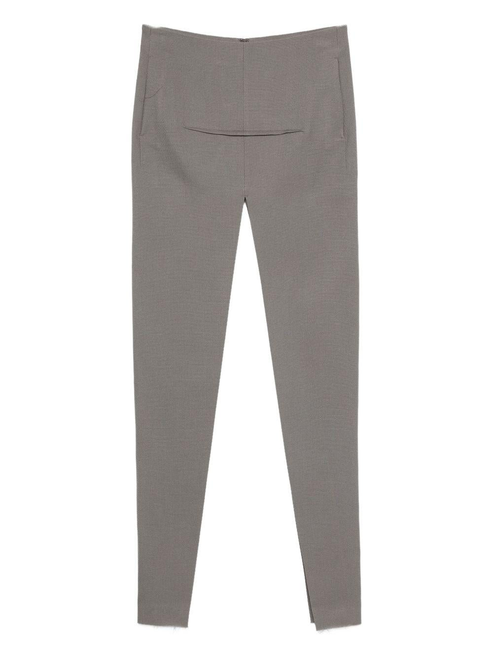 Gonna lunga con spacco in grigio Rick owens - donna 