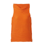 Top a collo alto senza maniche in arancione Melitta Baumeister - donna 