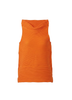 Melitta Baumeister Orange Sleeveless Turtleneck Top - Women