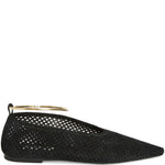 Ballerina in camoscio traforato in nero Jil sander - donna 