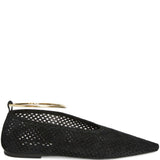 Ballerina in camoscio traforato in nero Jil sander - donna 