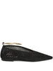 Ballerina in camoscio traforato in nero Jil sander - donna