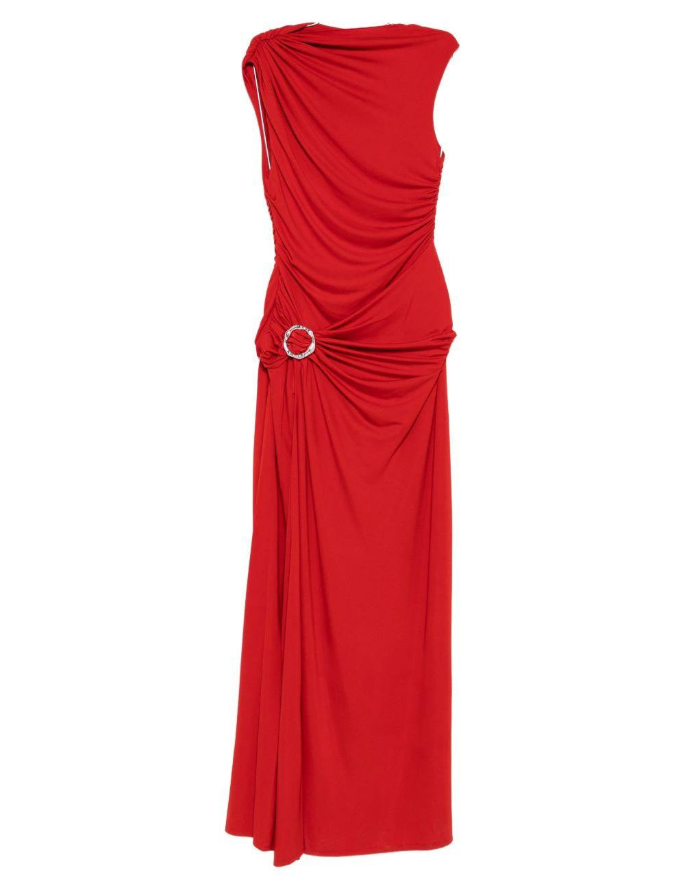 Abito maxi con spacco blaine in rosso Simkhai - donna 