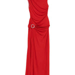 Abito maxi con spacco blaine in rosso Simkhai - donna 