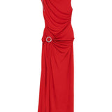 Abito maxi con spacco blaine in rosso Simkhai - donna 