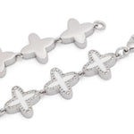 Bracciale Clover in argento Darkai - unisex 