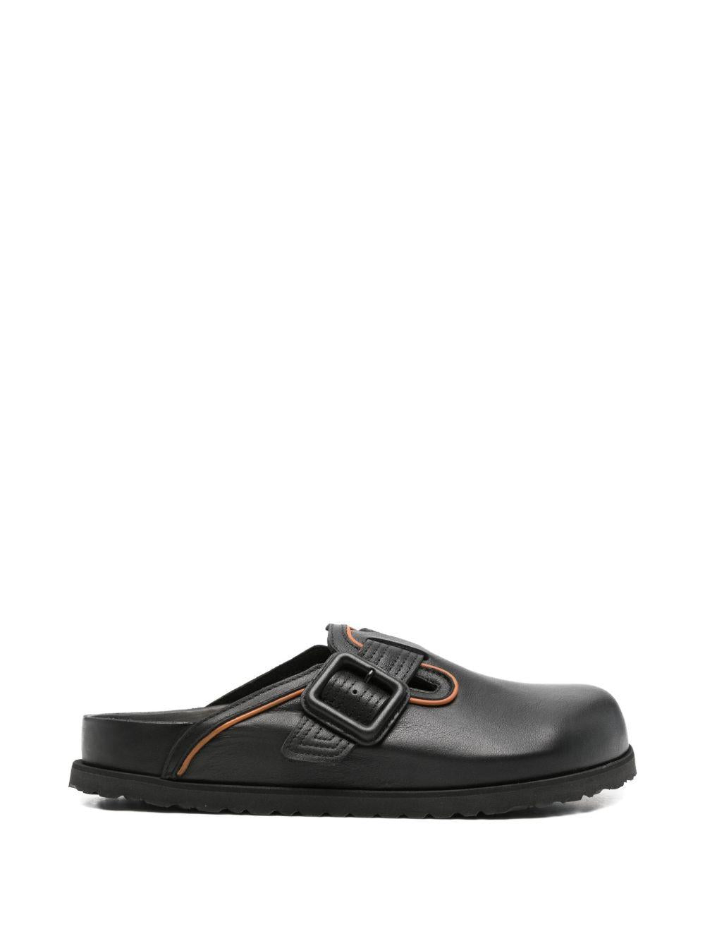 Mules in pelle con fibbia in nero Birkenstock 1774 - uomo 