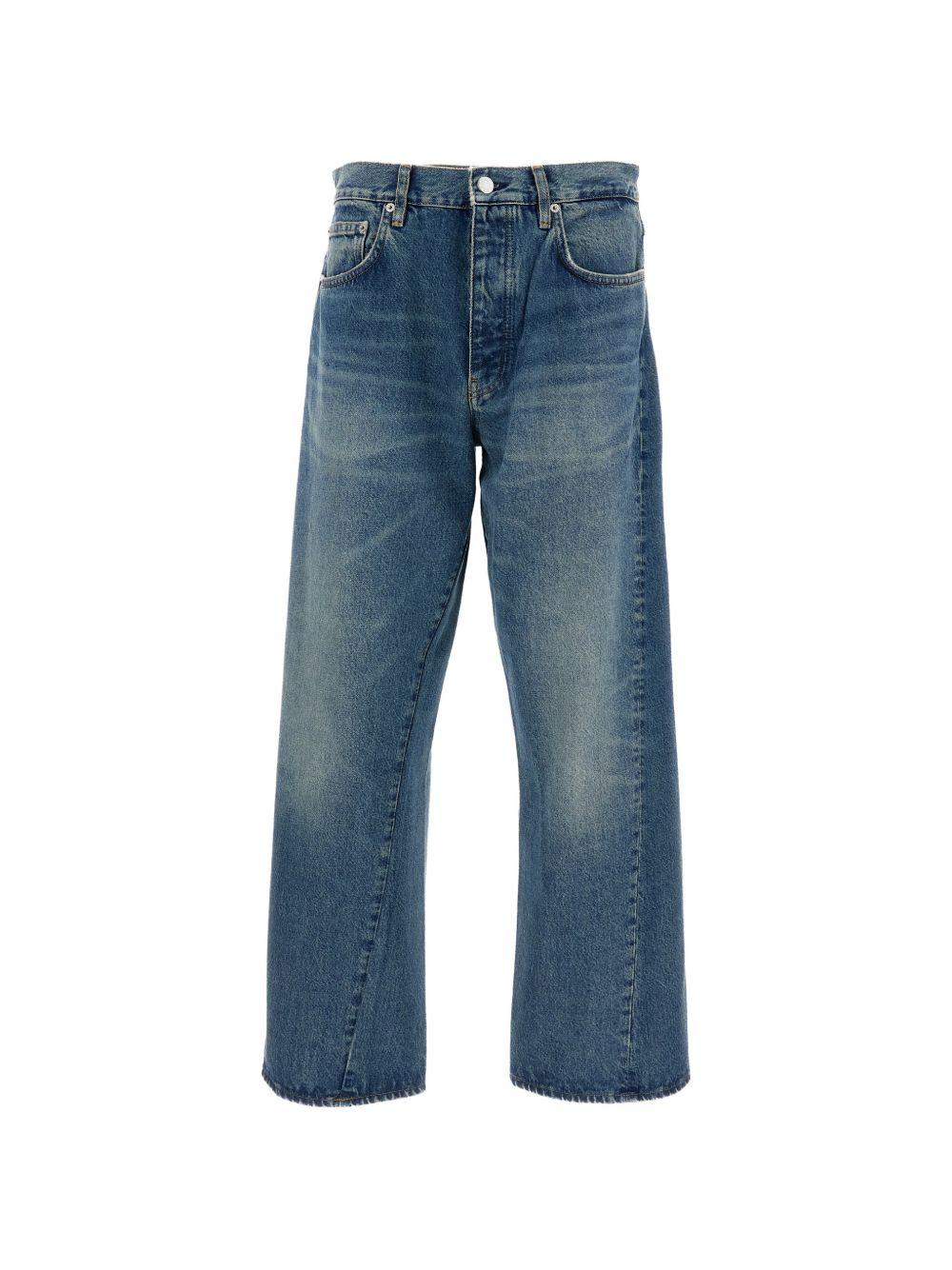 Jeans a gamba larga con cinque tasche in blu Sunflower - uomo 