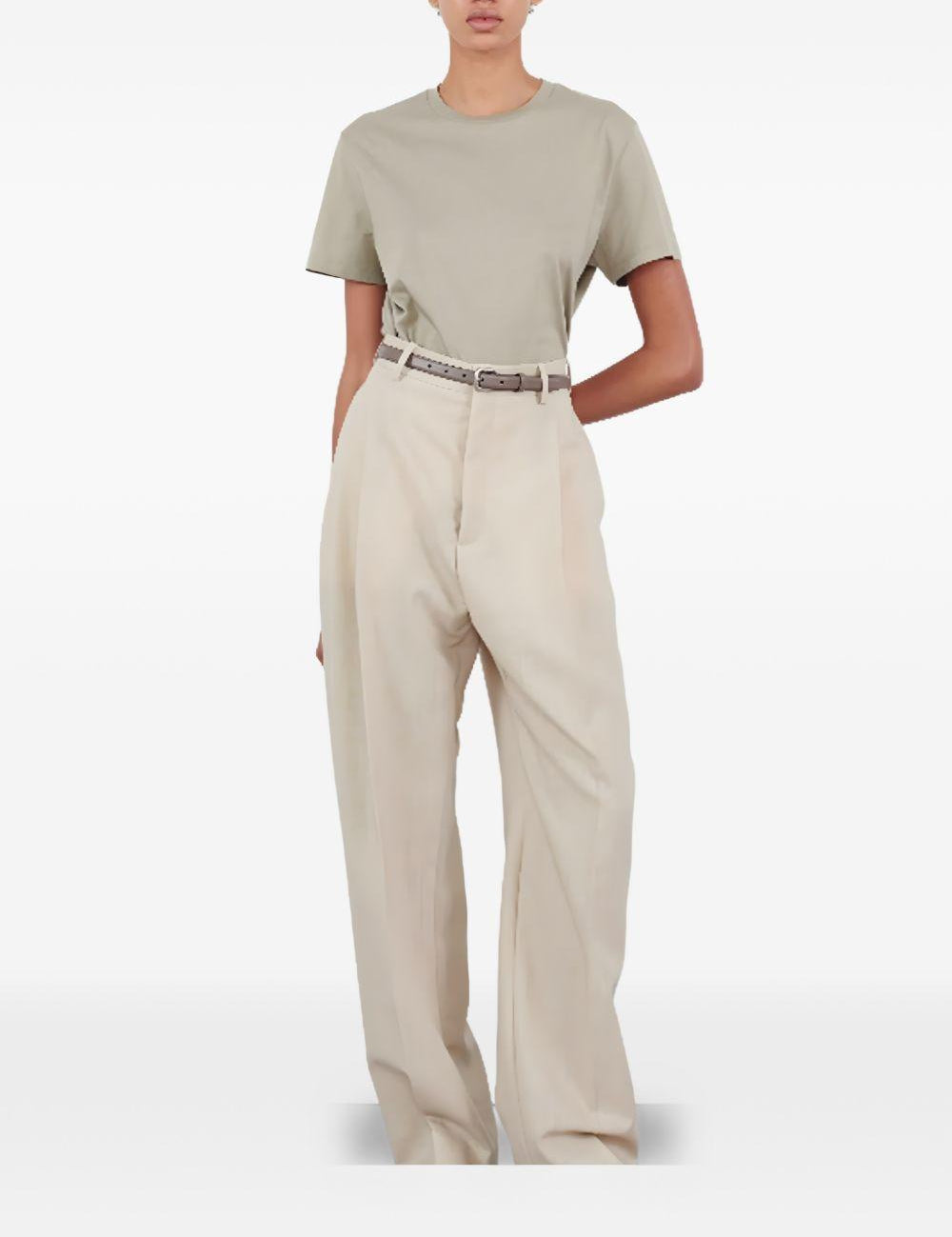T-shirt girocollo in grigio Wardrobe.Nyc - donna 