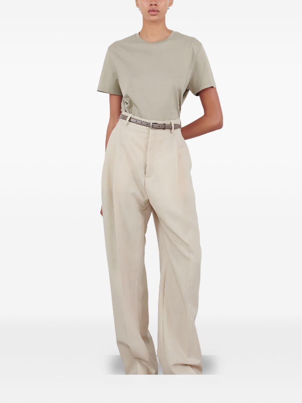T-shirt girocollo in grigio Wardrobe.Nyc - donna 