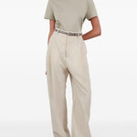 T-shirt girocollo in grigio Wardrobe.Nyc - donna 