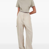 T-shirt girocollo in grigio Wardrobe.Nyc - donna 