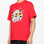 T-shirt con grafica in rosso Kenzo - uomo 