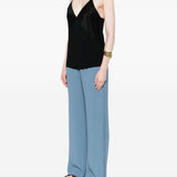 Top con scollo a v in nero Forte forte - donna 