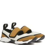 Sneakers con design a pannelli in beige Marni - donna 