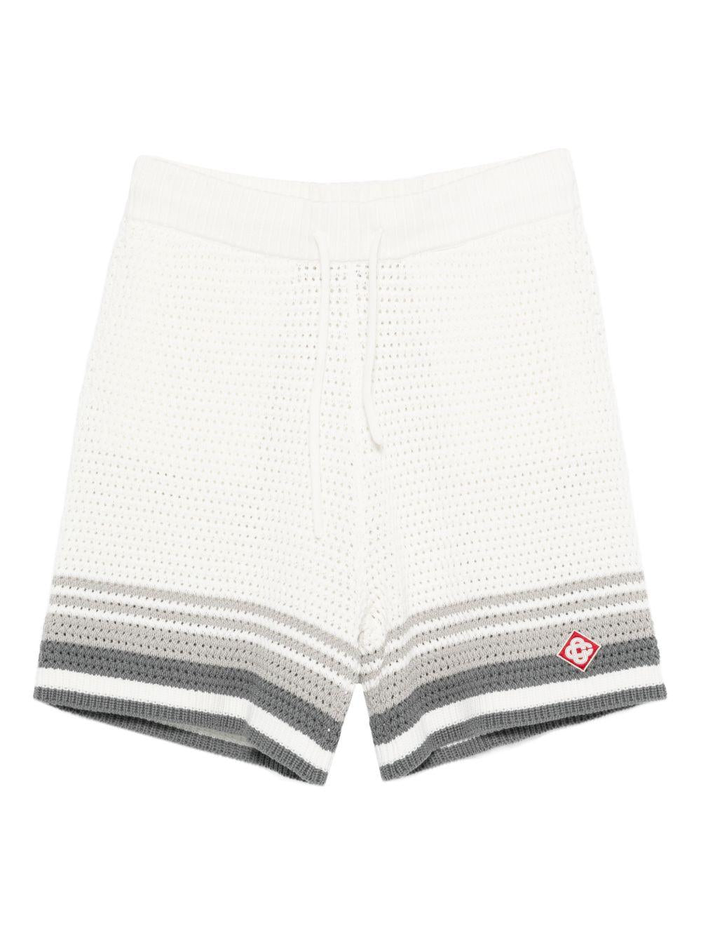 Shorts a righe in bianco Casablanca - uomo 