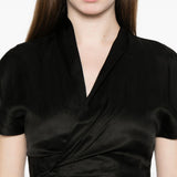 Top a maniche corte in nero Rick owens - donna 