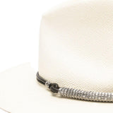 Cappello fedora con decorazioni in bianco Brunello cucinelli - donna 