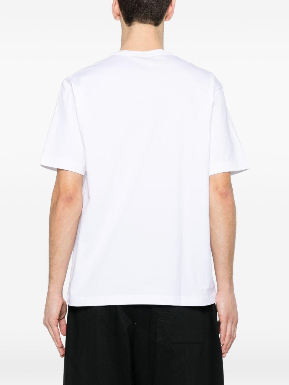 T-shirt con logo in bianco Comme des garcons homme - uomo 