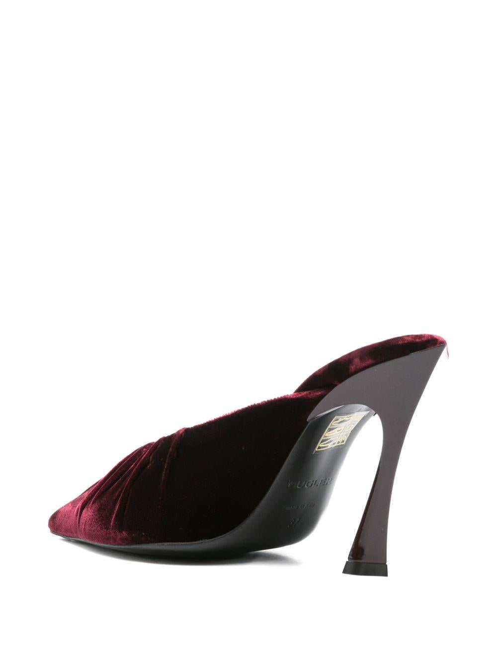 Mules con ruches in bordeaux Mugler - donna 