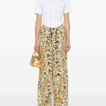 Pantaloni dritti con stampa in multicolore di Marni - donna 