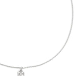 Collana con logo Orb ecristalli Agnatha color argento 