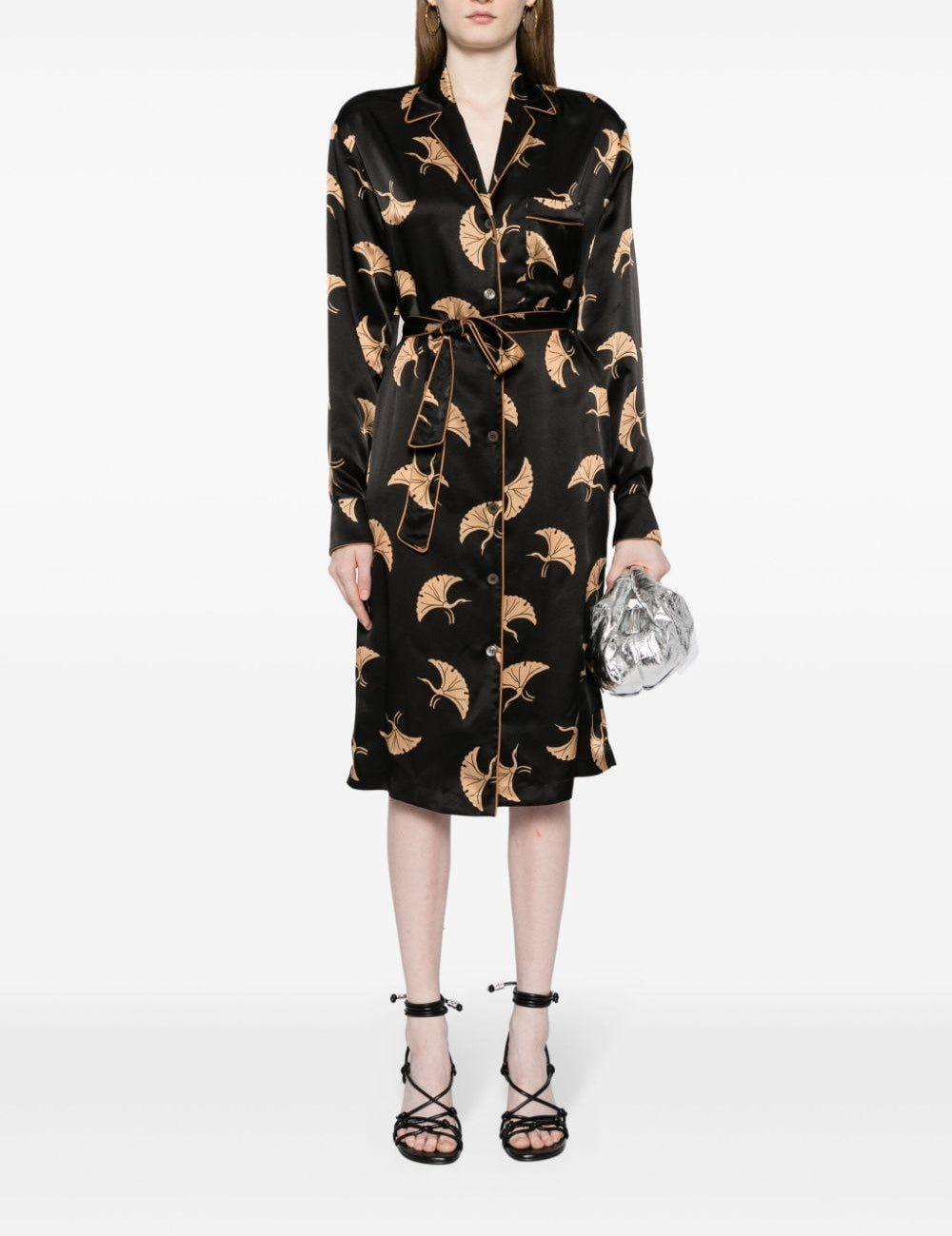 Abito con stampa doralas in nero - donna 