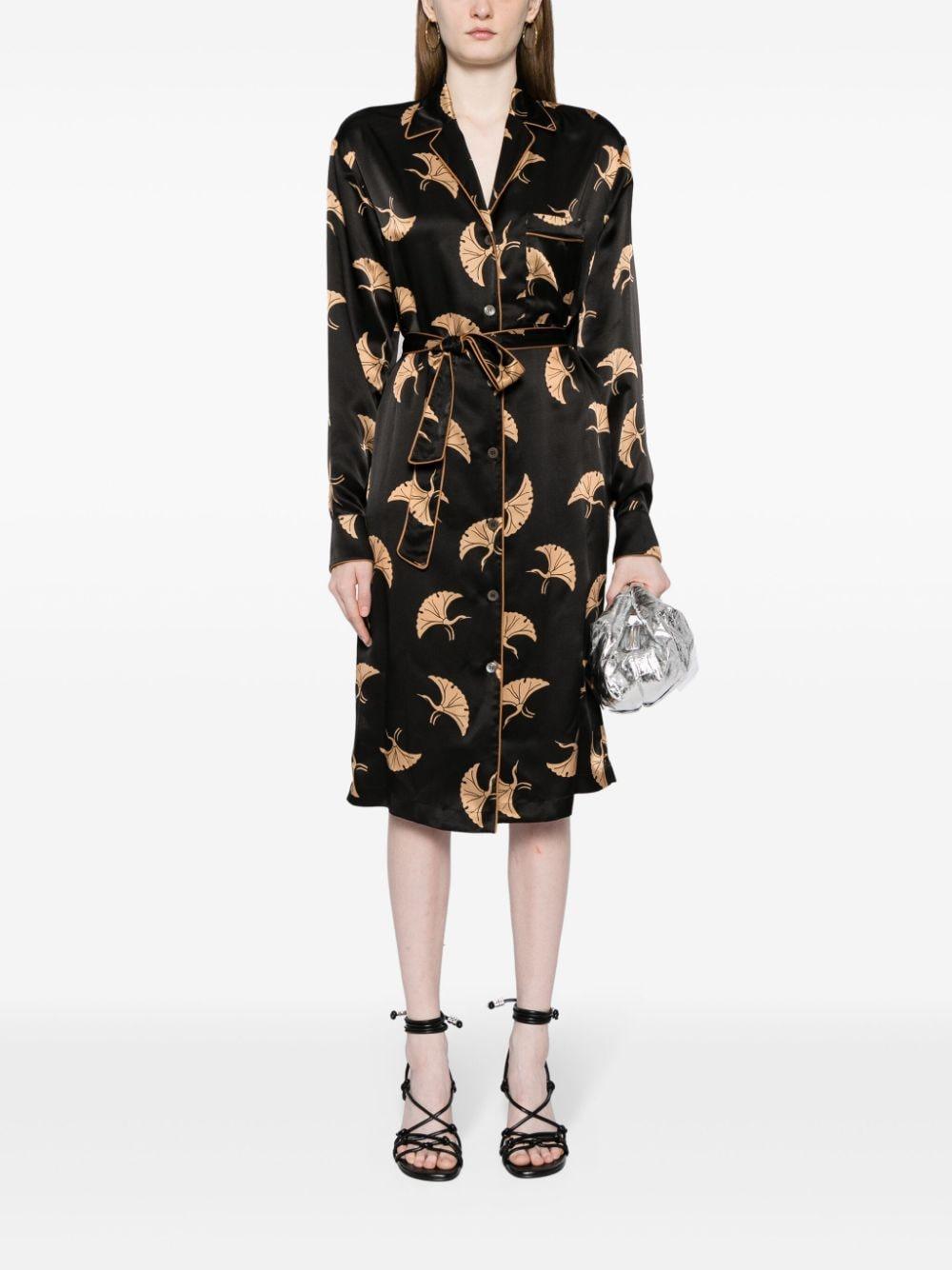 Abito con stampa doralas in nero - donna 