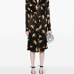 Abito con stampa doralas in nero - donna 