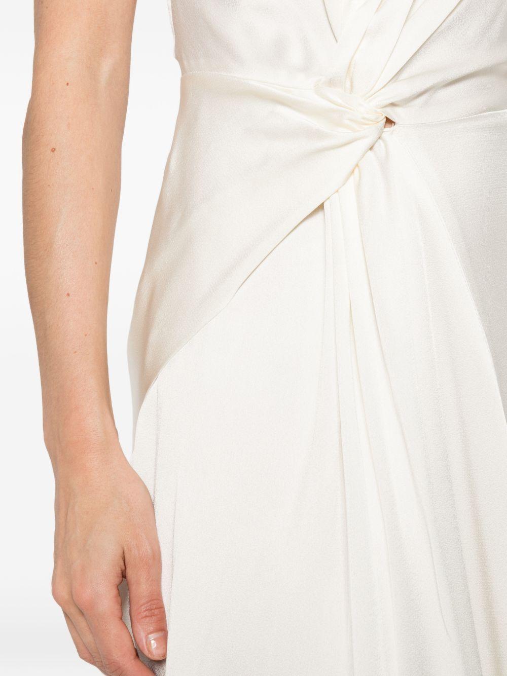Abito Aria con nodo in bianco Victoria beckham - donna 