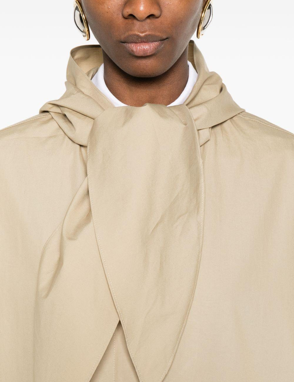 Giacca tecnica con sciarpa  in beige Toteme - donna 