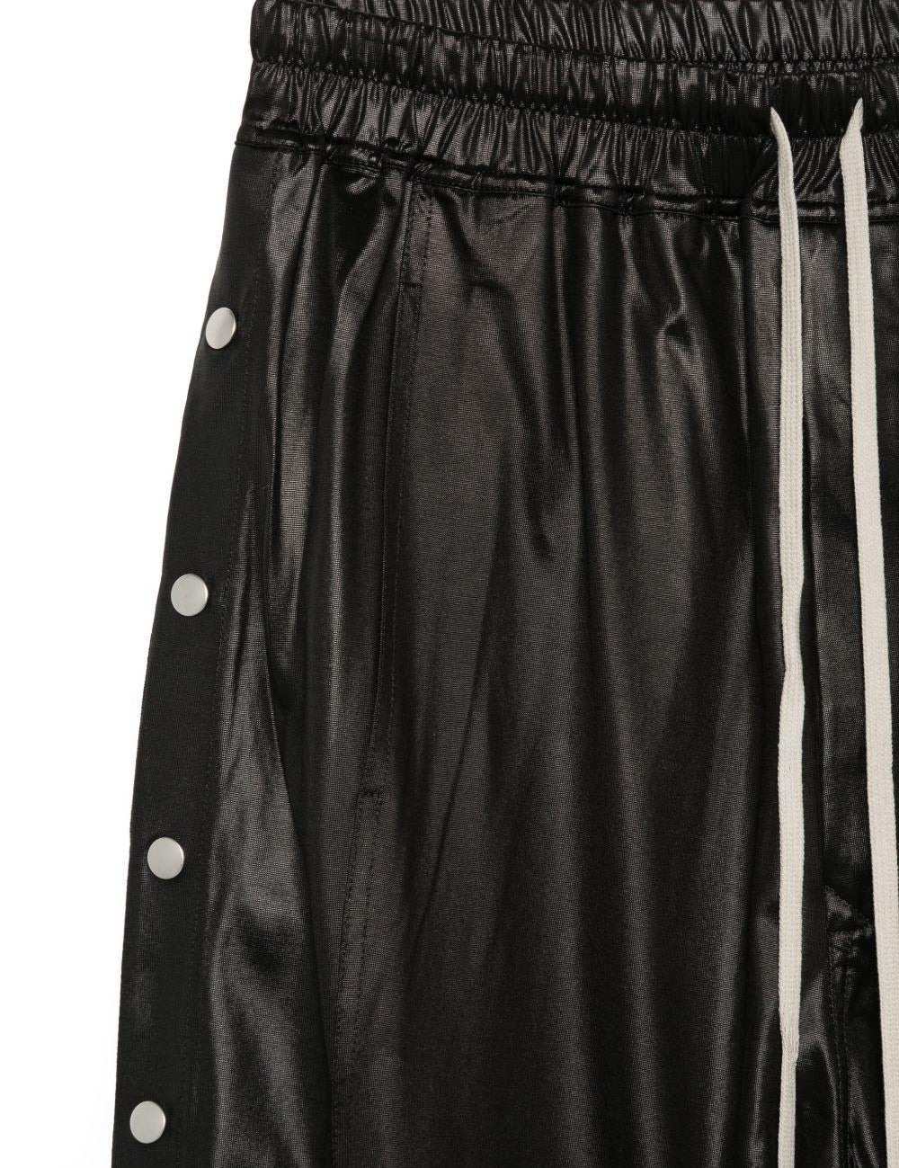 Pantaloncini con bottoni e coulisse in nero Rick owens drkshdw - donna 