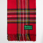 Sciarpa a quadri in rosso 