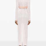 Abito lungo con fiocco in rosa Alessandra Rich - donna 