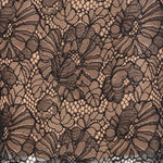 Gonna midi in pizzo in nero 