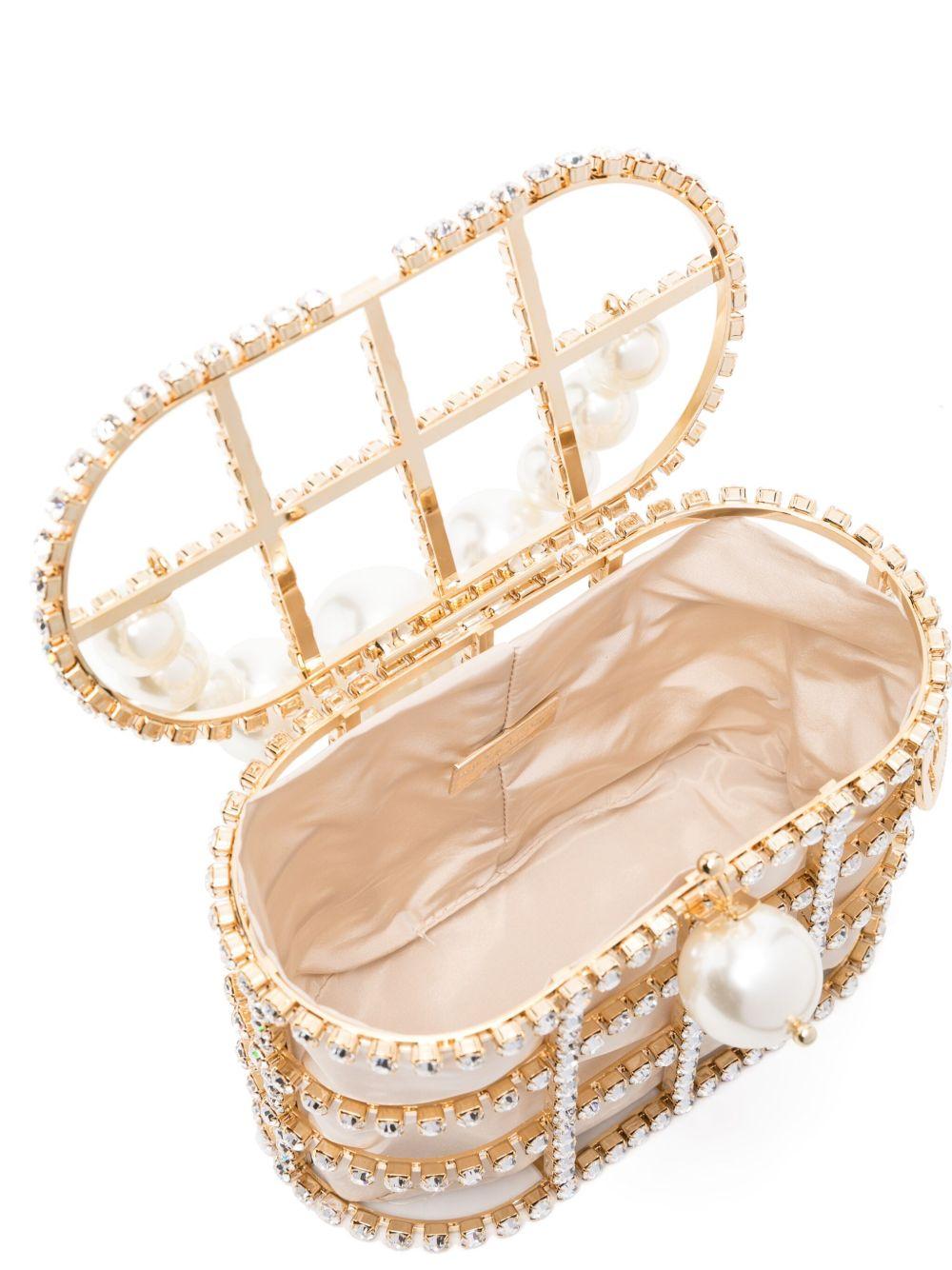 Borsa con cristalli holli in oro Rosantica - donna 