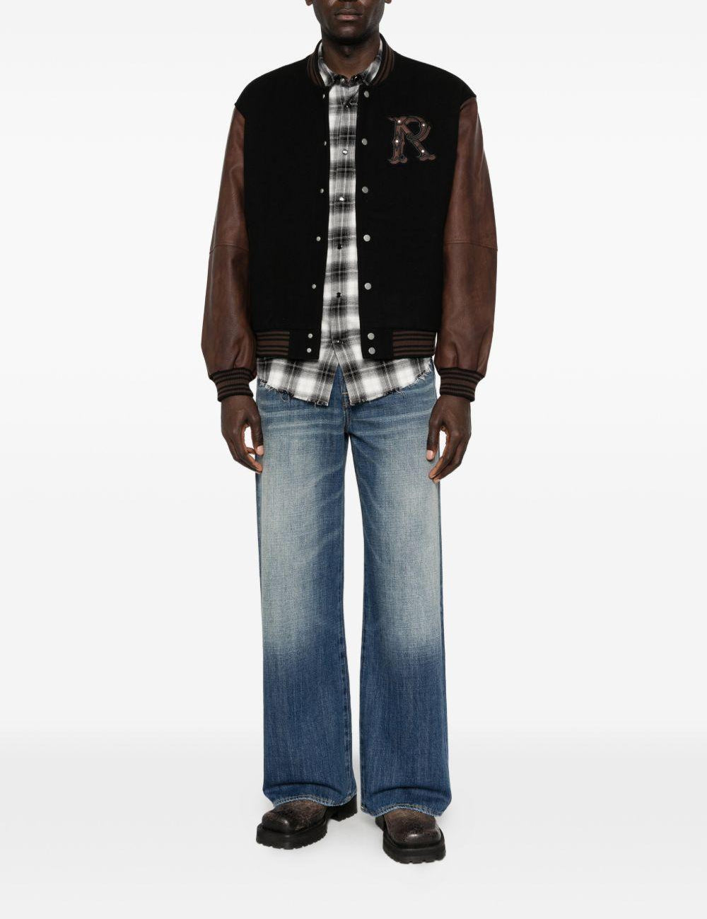 Bomber con applicazione logo in nero Represent - uomo 