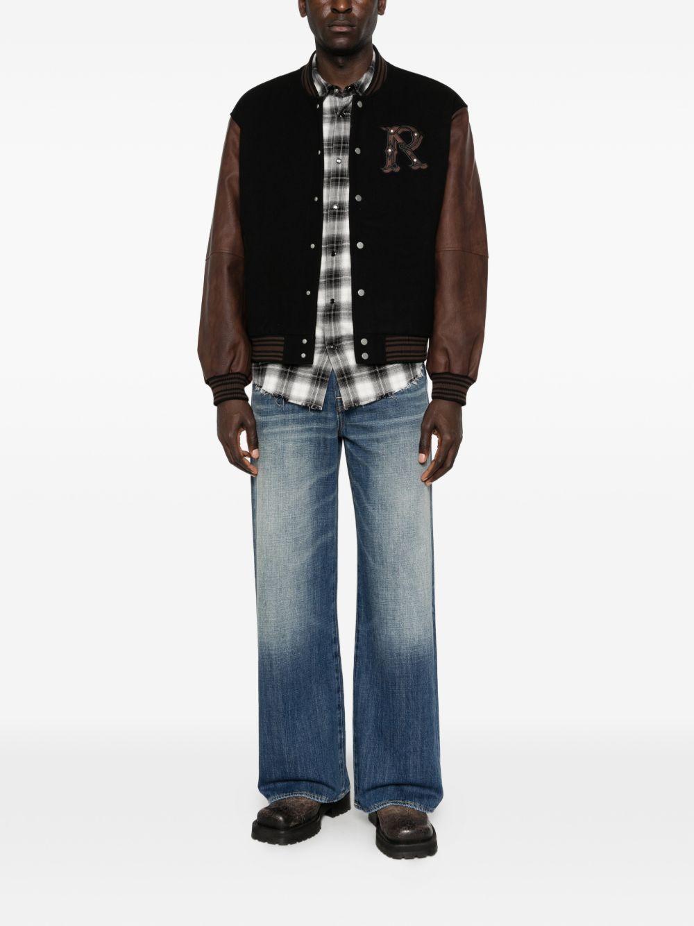 Bomber con applicazione logo in nero Represent - uomo 