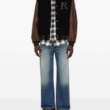 Bomber con applicazione logo in nero Represent - uomo 