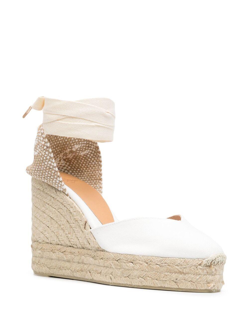 Espadrilles Chiara con zeppa in bianco Castañer - donna 