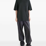 T-shirt girocollo con tasca applicata in nero Lemaire - uomo 