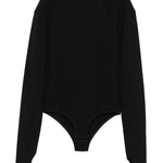 Body con maniche lunghe in nero Mm6 maison margiela - donna 