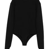 Body con maniche lunghe in nero Mm6 maison margiela - donna 