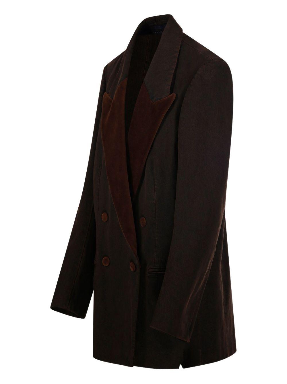 Blazer doppiopetto blink in marrone Dries van noten - donna 