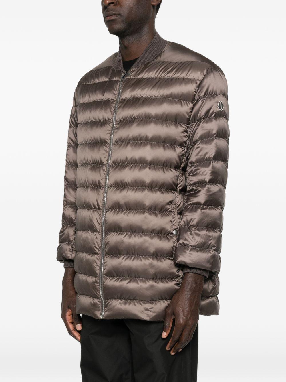 Parka trapuntata flight in marrone Rick Owens x Moncler - unisex<BR/> 